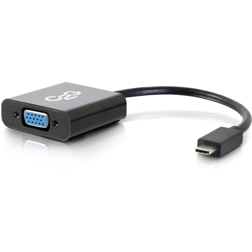 C2G USB C to VGA Video Adapter Converter - USB 3.1 - 1080p - M/F - USB Type C to VGA Video Adapter Dongle Hub MPN:29471