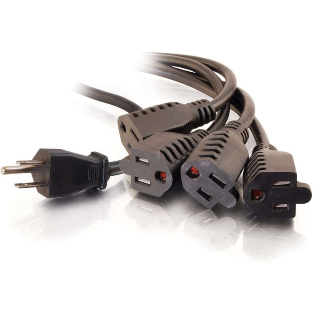 C2G 1-to-4 14in Power Cord Splitter MPN:29803