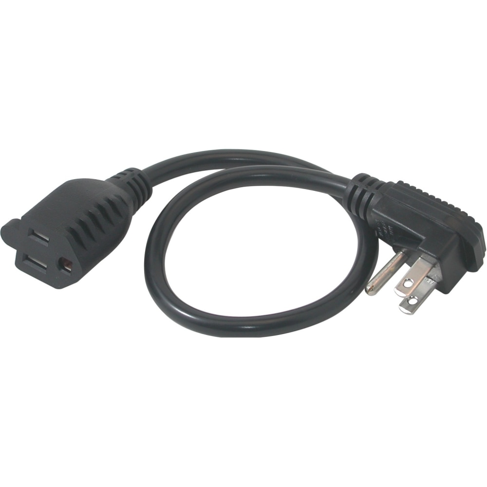 C2G 1.5ft Flat Plug Power Strip Plus - 18 AWG - NEMA 5-15P to NEMA 5-15R - 18in MPN:29804