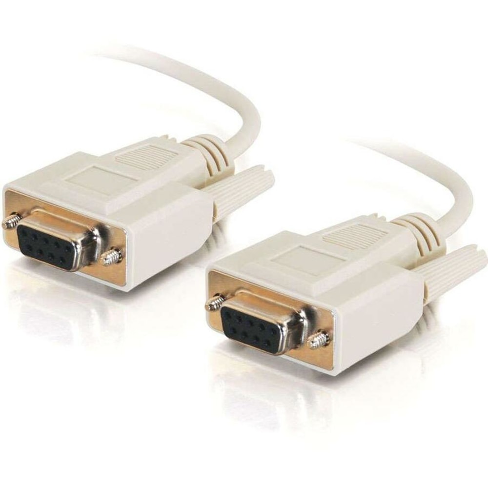 C2G 15ft DB9 F/F Null Modem Cable - Beige - DB-9 Female - DB-9 Female - 15ft - Beige MPN:03046