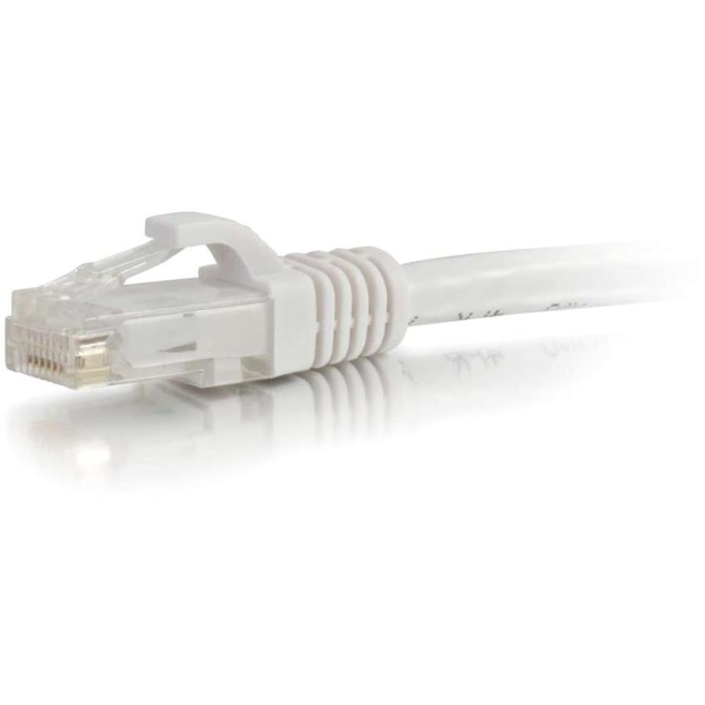 C2G-75ft Cat6 Snagless Unshielded (UTP) Network Patch Cable - White - Category 6 for Network Device - RJ-45 Male - RJ-45 Male - 75ft - White MPN:31363