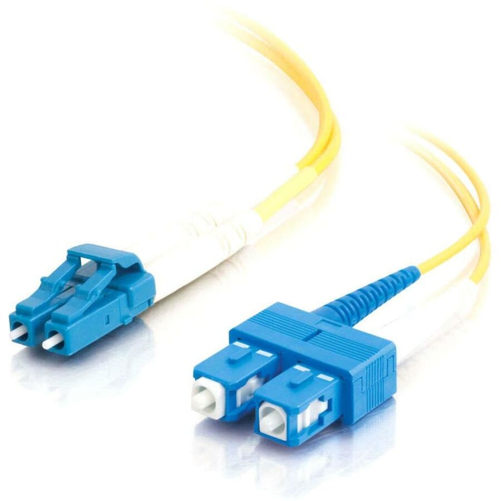 C2G 15m LC-SC 9/125 Duplex Single Mode OS2 Fiber Cable - LSZH - Yellow - 50ft - Patch cable - LC singl - 34623 MPN:34623