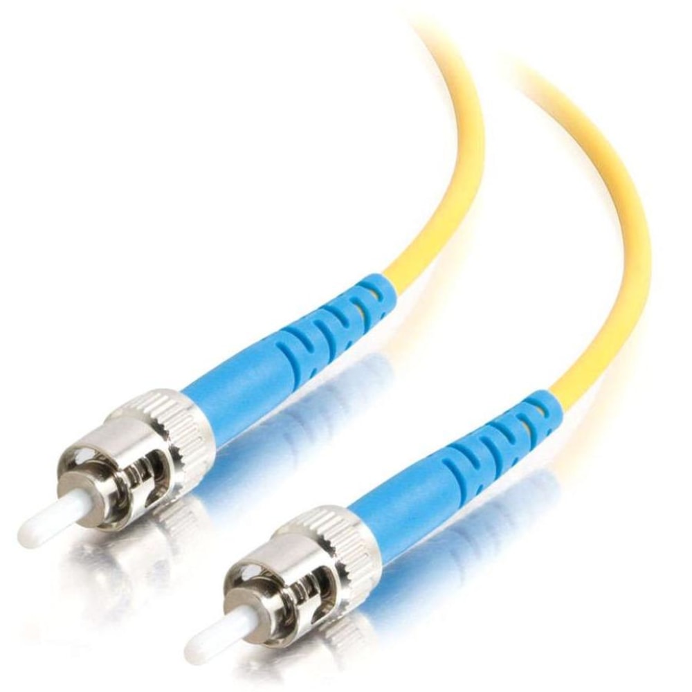 C2G 2m ST-ST 9/125 Simplex Single Mode OS2 Fiber Cable, Yellow, 34833 MPN:34833