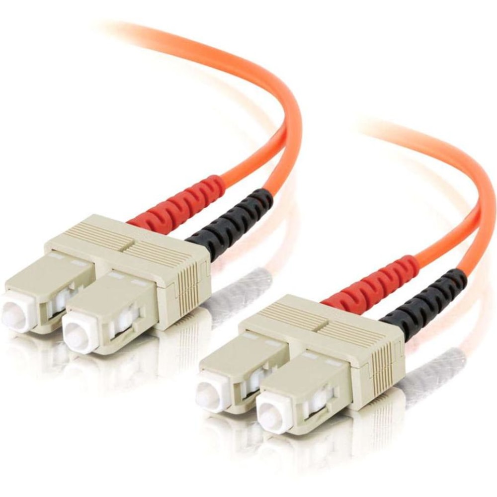 C2G SC-SC 62.5/125 OM1 Duplex Multimode PVC Fiber Optic Cable (LSZH), Orange, 36422 MPN:36422