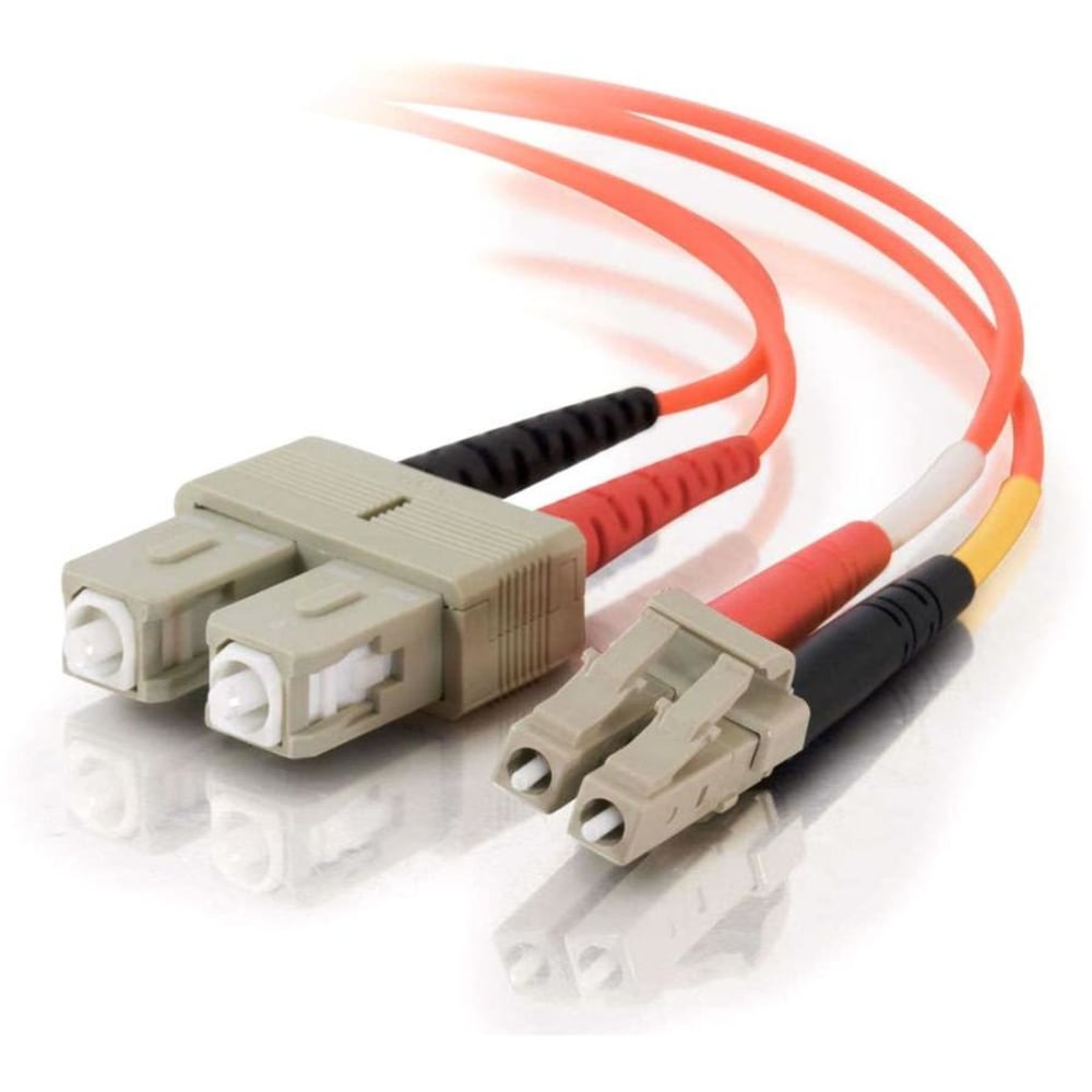 C2G LC-SC 62.5/125 OM1 Duplex Multimode PVC Fiber Optic Cable (LSZH) - Patch cable - LC multi-mode (M) to SC mult - 36452 MPN:36452