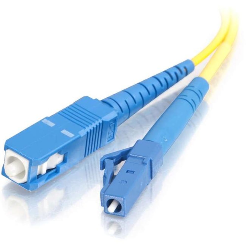 C2G-1m LC-SC 9/125 OS1 Simplex Singlemode Fiber Optic Cable (Plenum-Rated) - Yellow - 1m LC-SC 9/125 Simplex Single Mode OS2 Fiber Cable - Plenum CMP-Rated - Yellow - 3ft MPN:37930