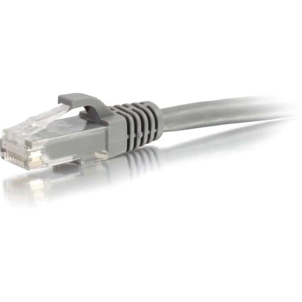 C2G 6ft Cat5e Ethernet Cable - Snagless Unshielded (UTP) - Gray - Category 5e for Network Device - RJ-45 Male - RJ-45 Male - 6ft - Gray MPN:00385