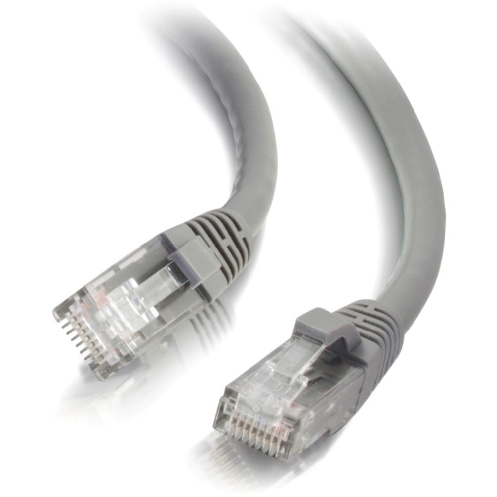 C2G 2ft Cat6 Snagless Unshielded (UTP) Network Patch Ethernet Cable - Gray - Cat6 for Network Device - RJ-45 Male - RJ-45 Male - 2ft - Gray MPN:03965