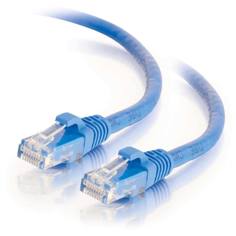 C2G 4ft Cat6 Ethernet Cable, Snagless Unshielded (UTP), Blue, 03974 MPN:03974