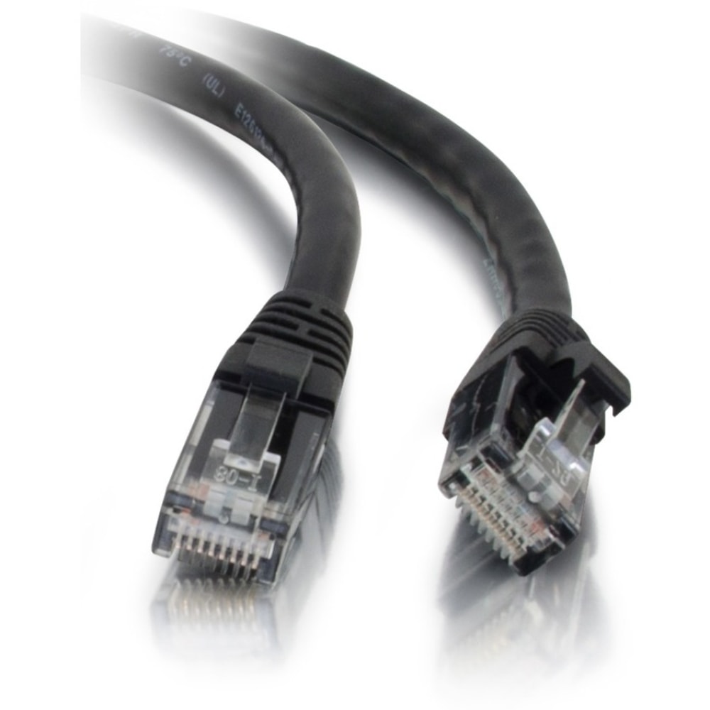 C2G 6ft Cat5e Ethernet Cable - Snagless Unshielded (UTP) - Black - Cat5e for Network Device - RJ-45 Male - RJ-45 Male - 6ft - Black MPN:00403