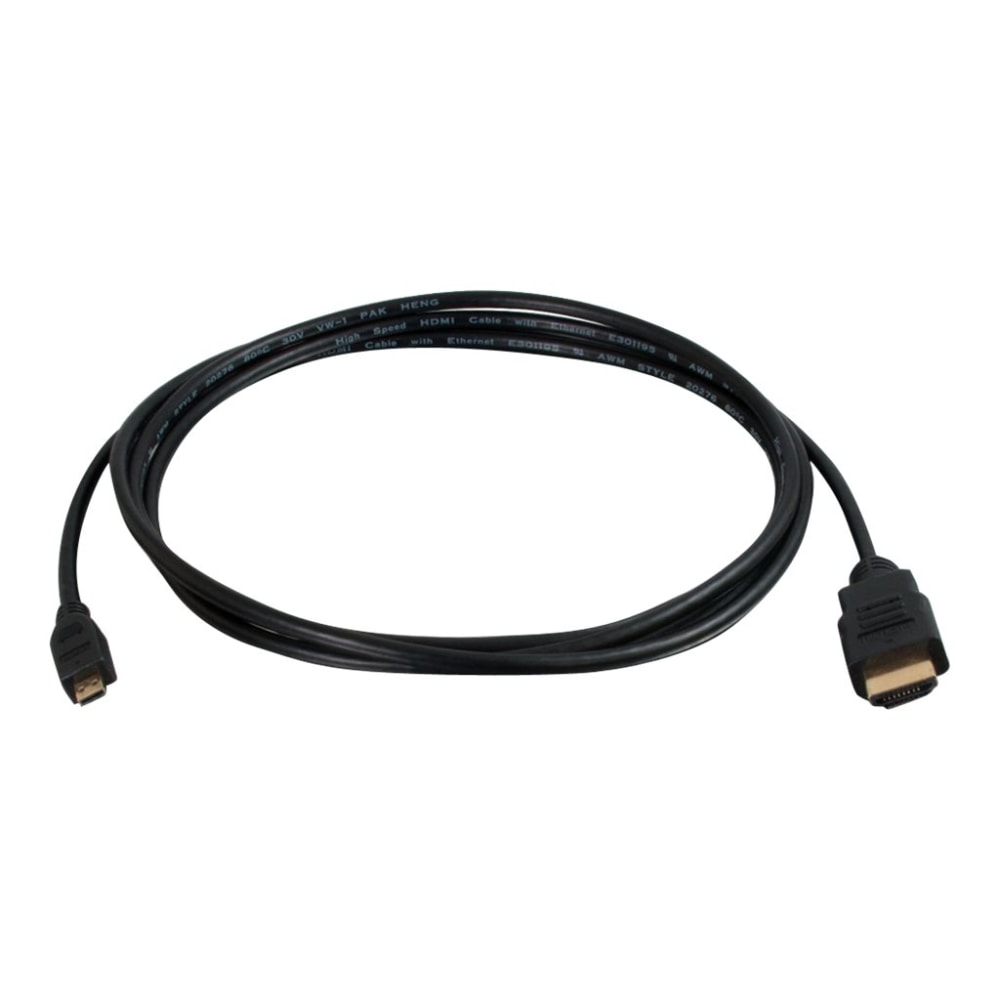 C2G 2m (6ft) 4K HDMI to Mini HDMI Cable with Ethernet - High Speed UltraHD - 6.56 ft HDMI A/V Cable - 40307 MPN:40307