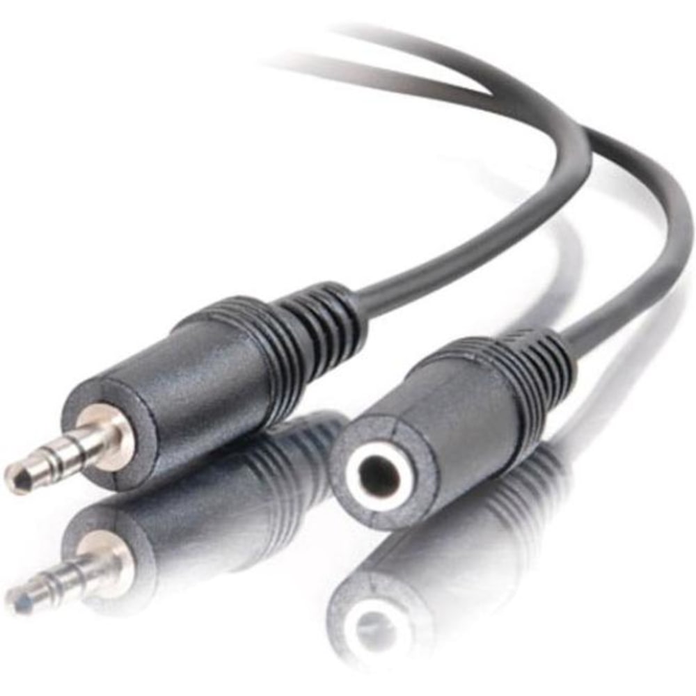 C2G 6ft 3.5mm Stereo Extension Cable, AUX Cable, M/F, 40407 MPN:40407