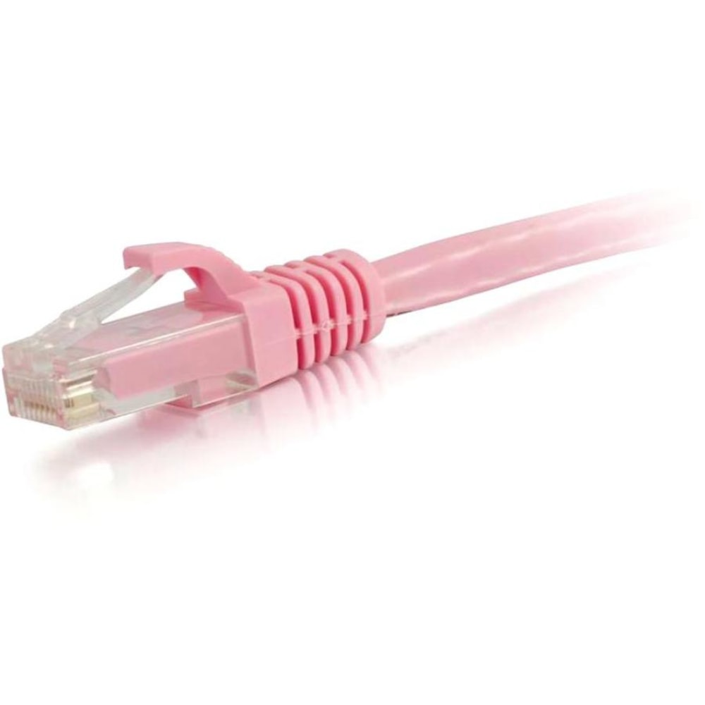 C2G 3ft Cat6 Ethernet Cable - Snagless Unshielded (UTP) - Pink - Category 6 for Network Device - RJ-45 Male - RJ-45 Male - 3ft - Pink MPN:04045