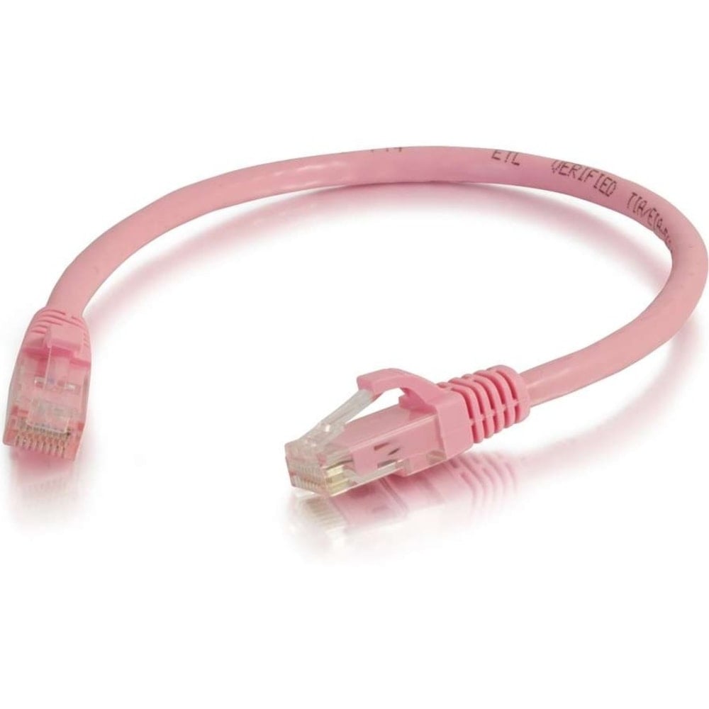 C2G-7ft Cat6 Snagless Unshielded (UTP) Network Patch Cable - Pink - Category 6 for Network Device - RJ-45 Male - RJ-45 Male - 7ft - Pink MPN:04049