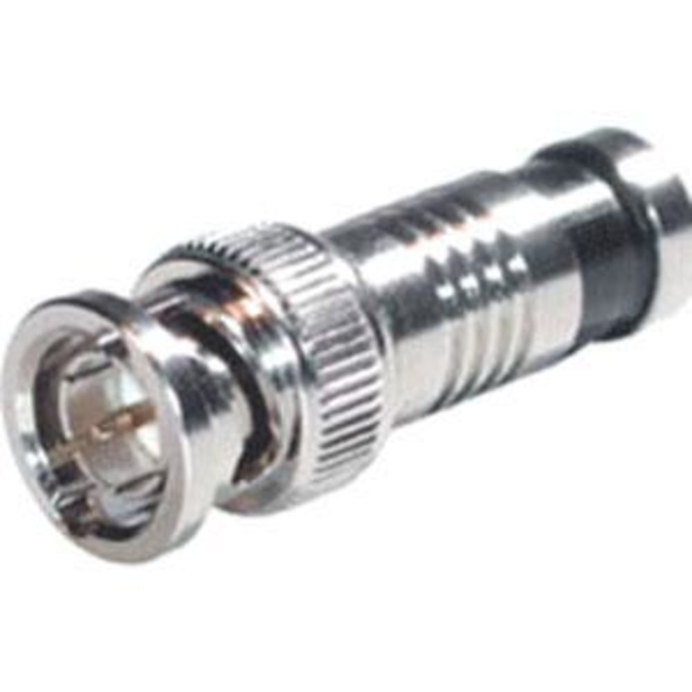 C2G Compression BNC-Type Connector for RG6 - Video connector - BNC male - chrome (pack of 10) MPN:41125