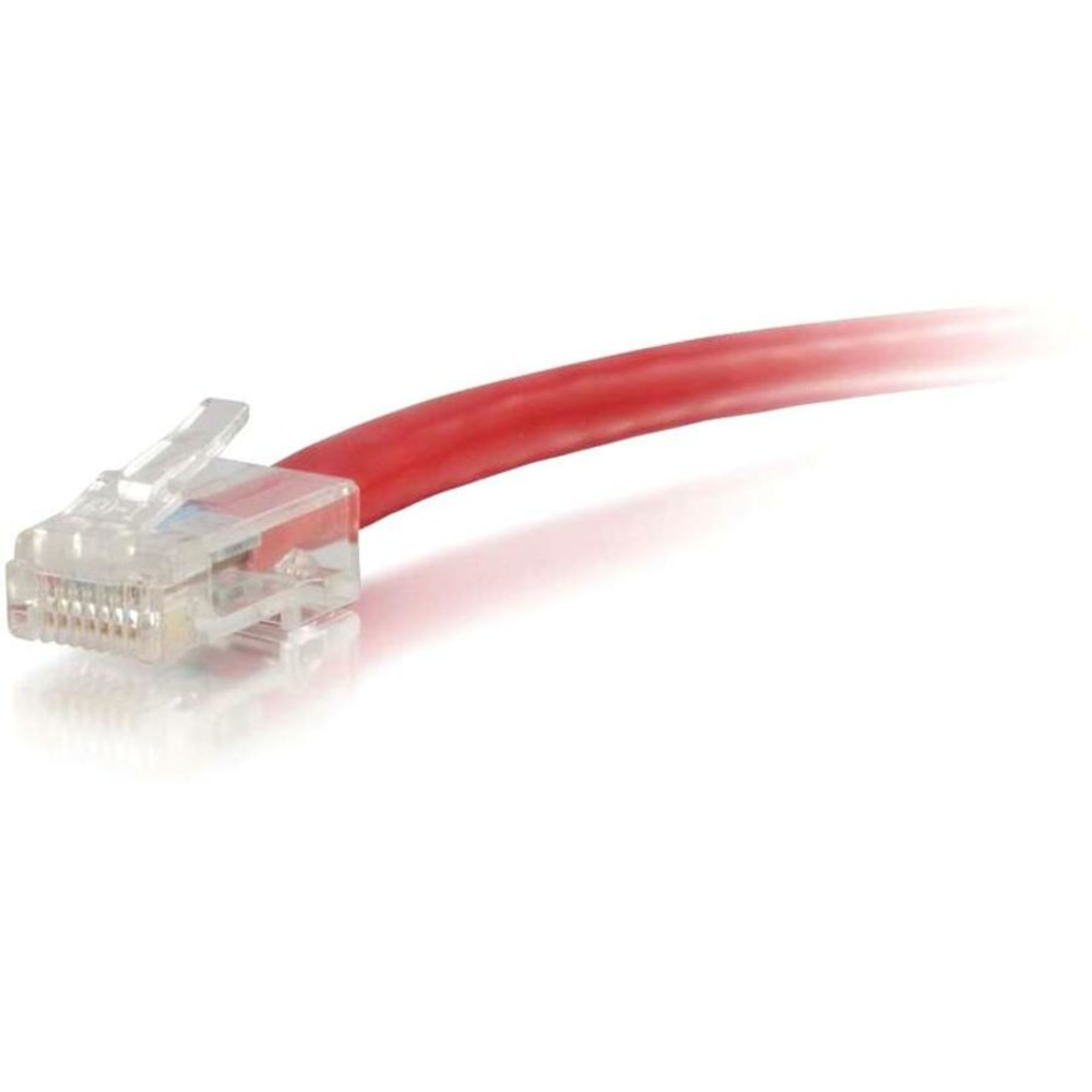 C2G-1ft Cat6 Non-Booted Unshielded (UTP) Network Patch Cable - Red - Category 6 for Network Device - RJ-45 Male - RJ-45 Male - 1ft - Red MPN:04148