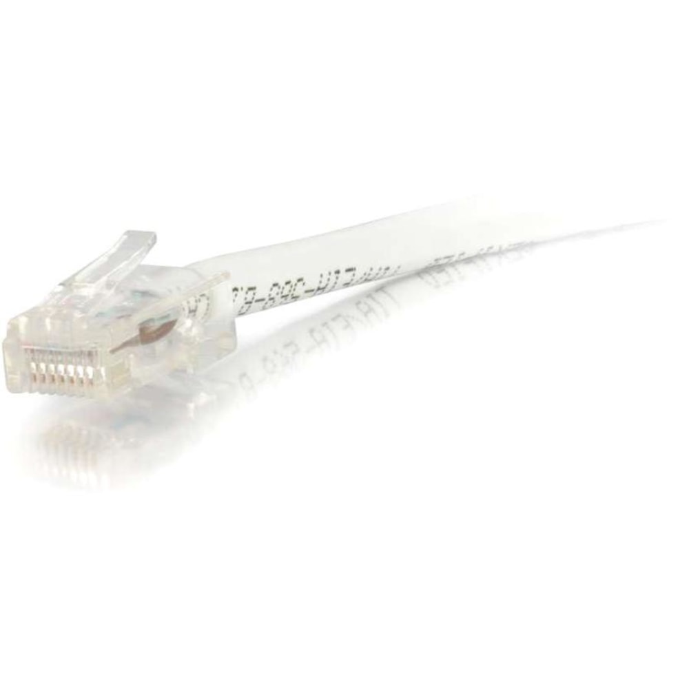 C2G 10ft Cat6 Non-Booted Unshielded (UTP) Network Patch Cable - White - 10 ft Category 6 Network Cable - 04241 MPN:04241