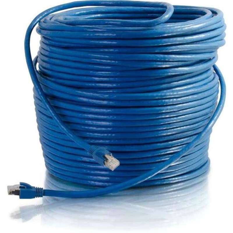 C2G 300ft Cat6 Ethernet Cable - Snagless Sold Shielded - Blue - Category 6 for Network Device - RJ-45 Male - RJ-45 Male - Solid - 300ft - Blue MPN:43124