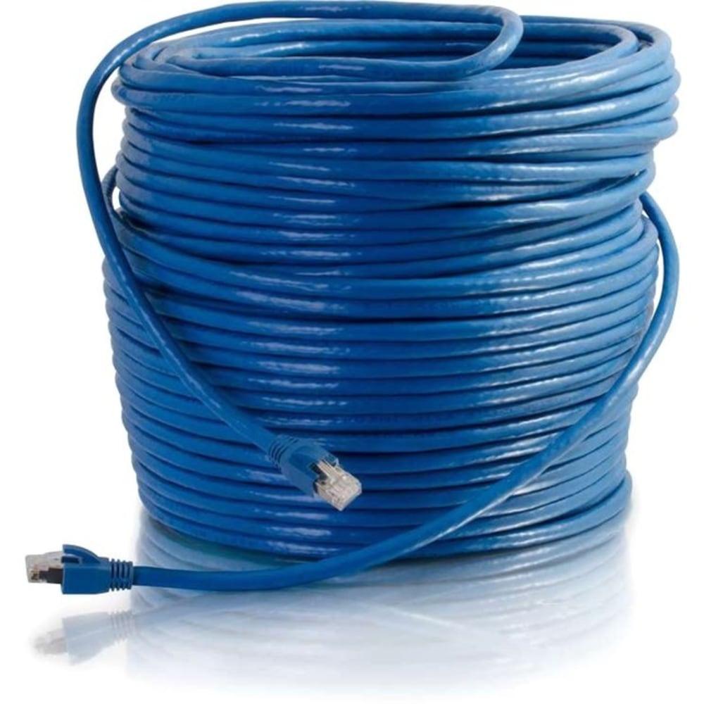 C2G 75ft Cat6 Ethernet Cable - Snagless Solid Shielded - Blue - 75 ft Category 6 Network Cable - 43168 MPN:43168