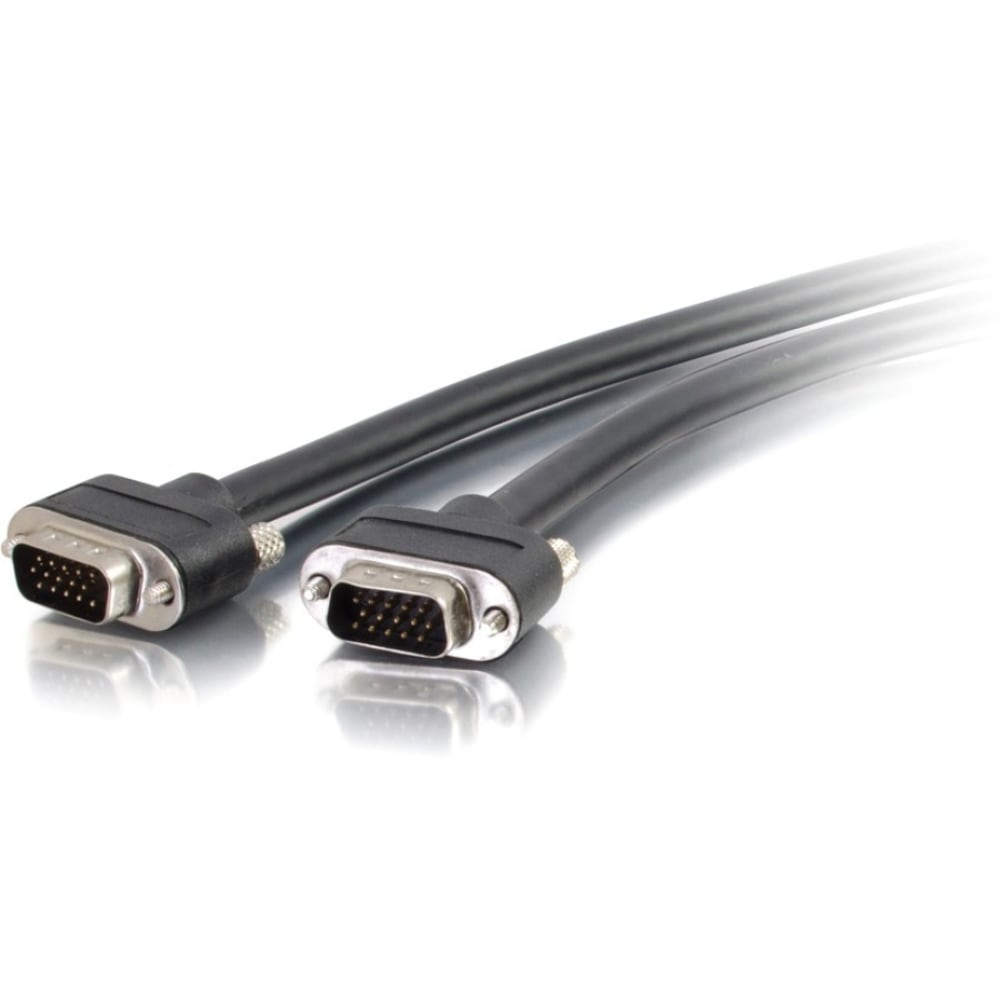 C2G 15ft VGA Cable - Select - In Wall Rated - M/M - VGA for Monitor, Video Device - 15 ft - 1 x HD-15 Male VGA - 1 x HD-15 Male VGA - Black MPN:50215