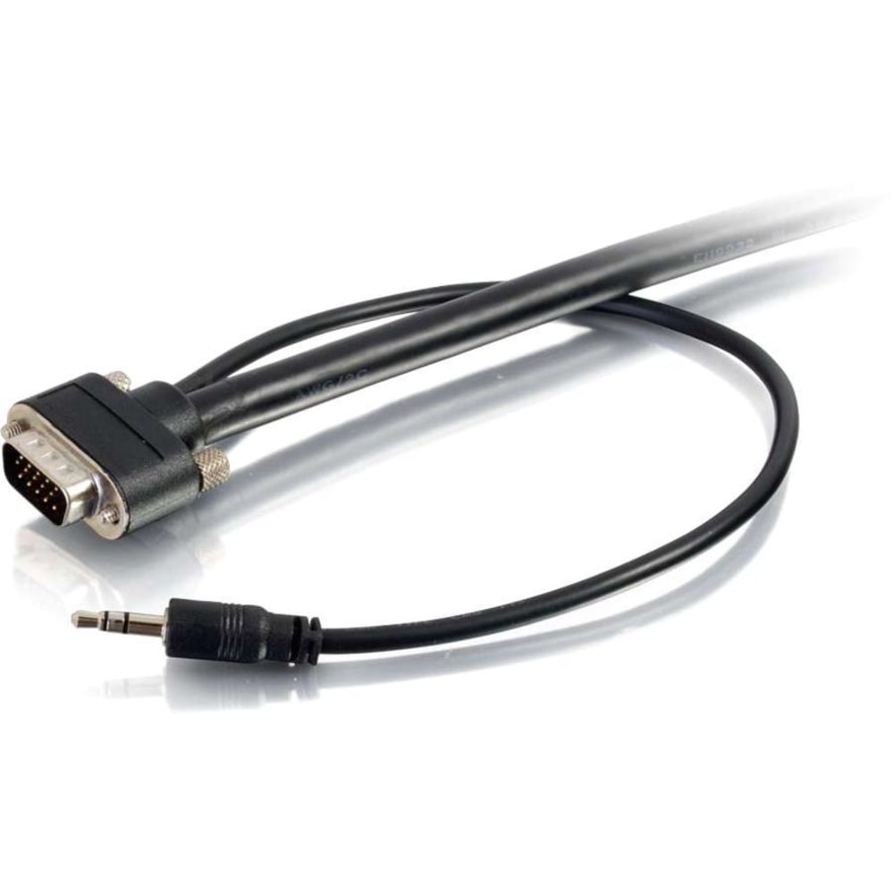 C2G 35ft VGA Video + 3.5mm AUX Stereo Audio Cable - In Wall CMG-Rated - M/M - 35 ft Mini-phone/VGA A/V Cable - 50229 MPN:50229