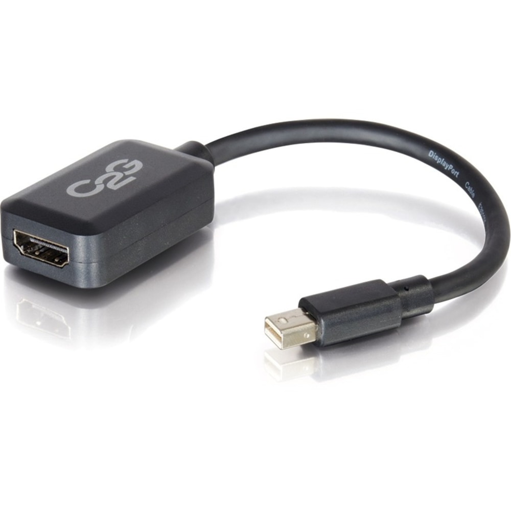 C2G Mini DisplayPort to HDMI Adapter - Black - HDMI/Mini DisplayPort - 54313 MPN:54313