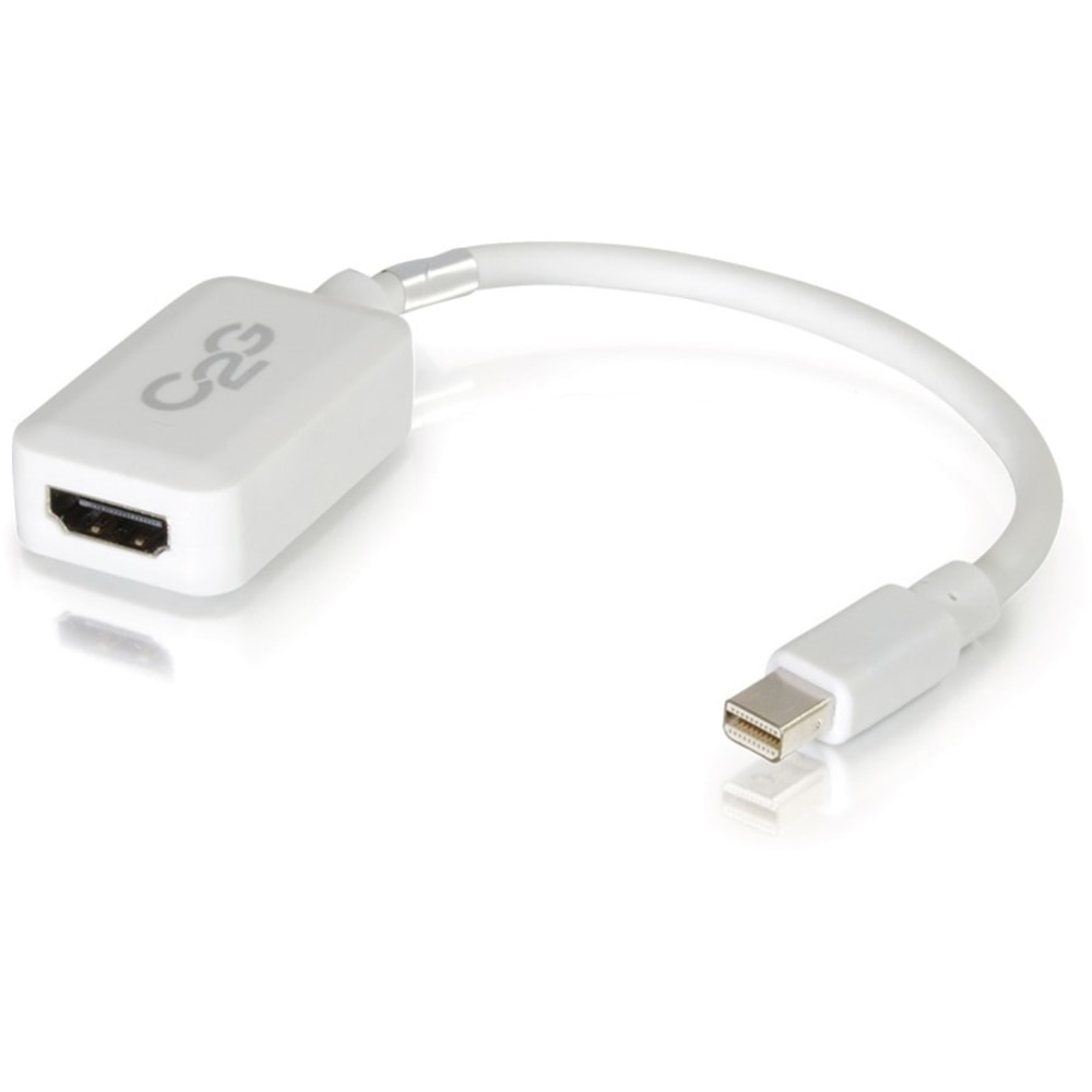 C2G Mini DisplayPort to HDMI Adapter - White - HDMI/Mini DisplayPort - 54314 MPN:54314