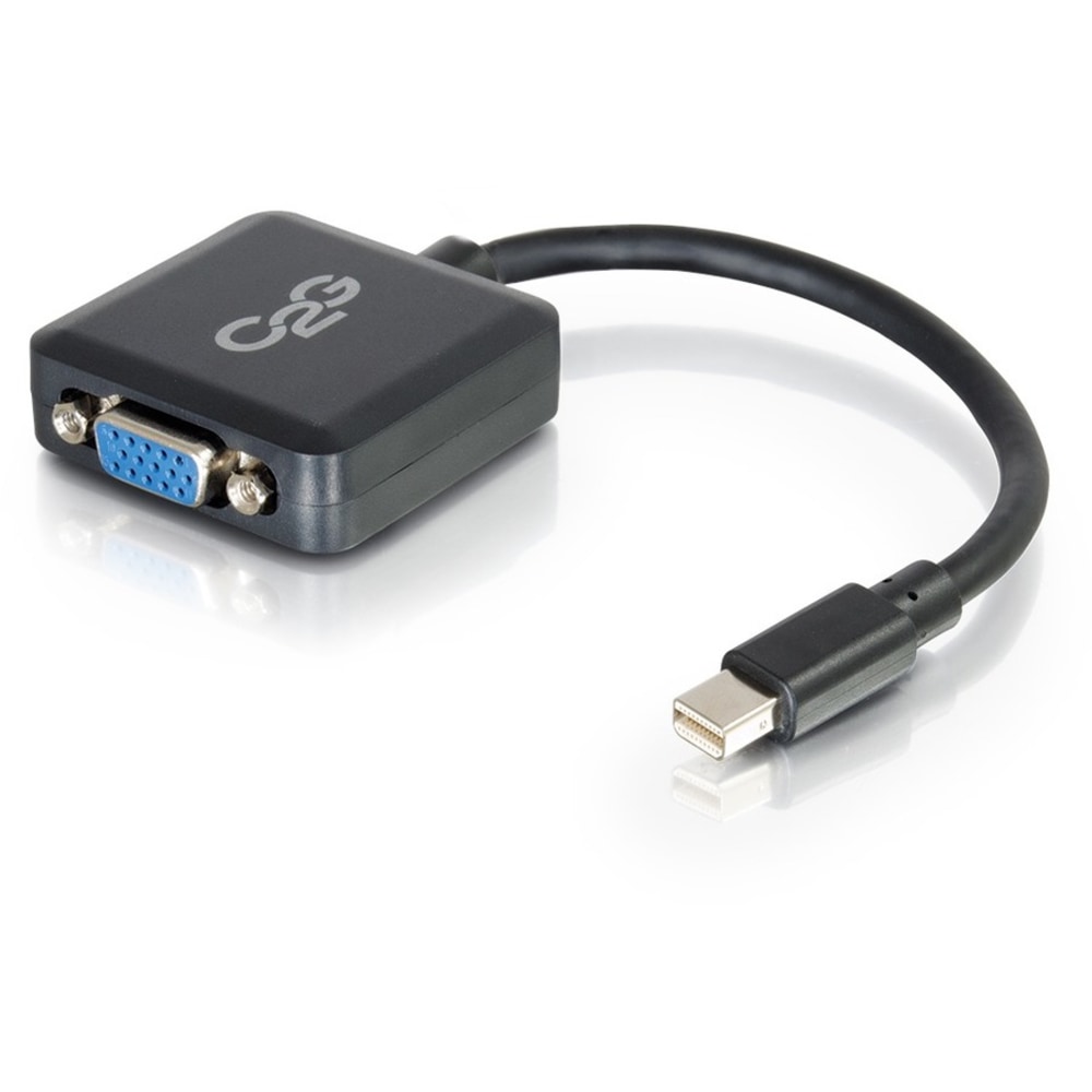 C2G Mini DisplayPort to VGA Adapter - 8in - Active - M/F - Mini DisplayPort/VGA - 54315 MPN:54315