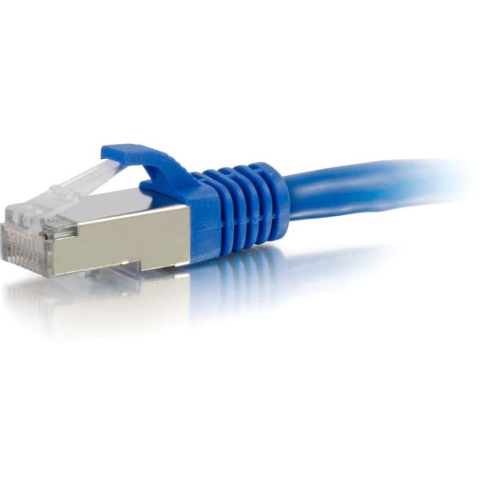 C2G 30ft Cat6a Snagless Shielded (STP) Network Patch Ethernet Cable Blue - Patch cable - RJ-45 (M) to R - 00687 MPN:00687
