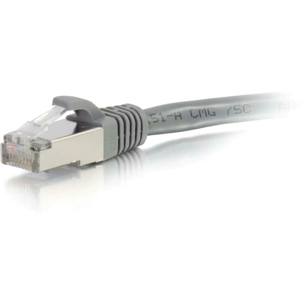 C2G-5ft Cat6 Snagless Shielded (STP) Network Patch Cable - Gray - Category 6 for Network Device - RJ-45 Male - RJ-45 Male - Shielded - 5ft - Gray MPN:00778