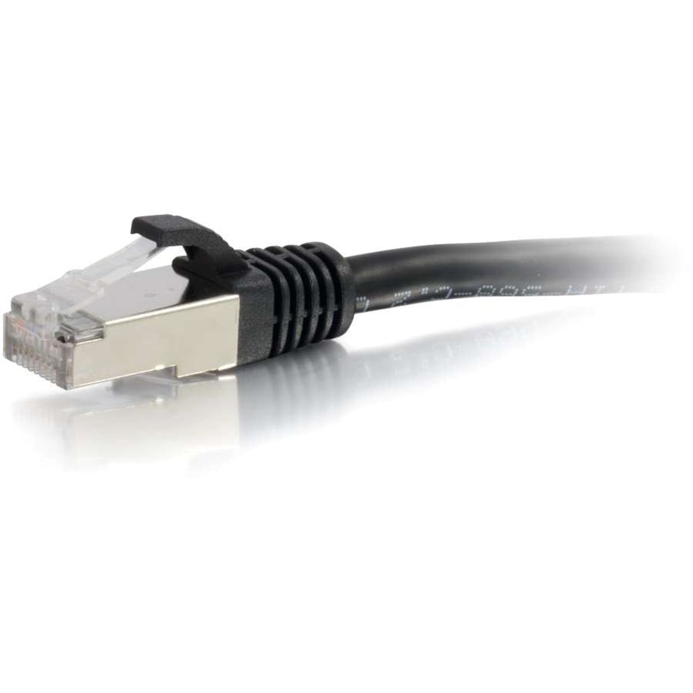 C2G 5ft Cat6 Ethernet Cable - Snagless Shielded (STP) - Black - Category 6 for Network Device - RJ-45 Male - RJ-45 Male - Shielded - 5ft - Black MPN:00812