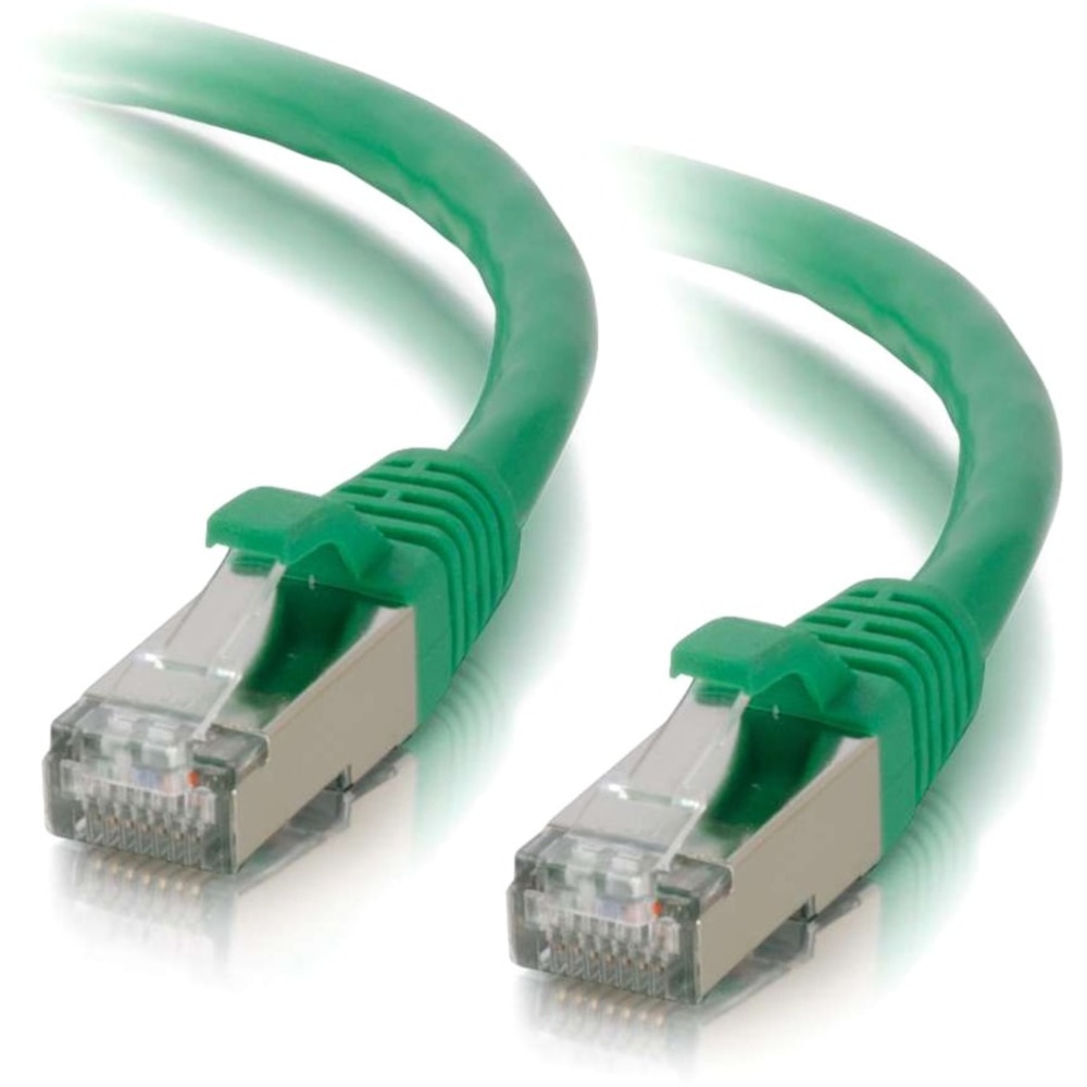 C2G 6ft Cat6 Ethernet Cable - Snagless Shielded (STP) - Green - 6 ft Category 6 Network Cable - 00830 MPN:00830
