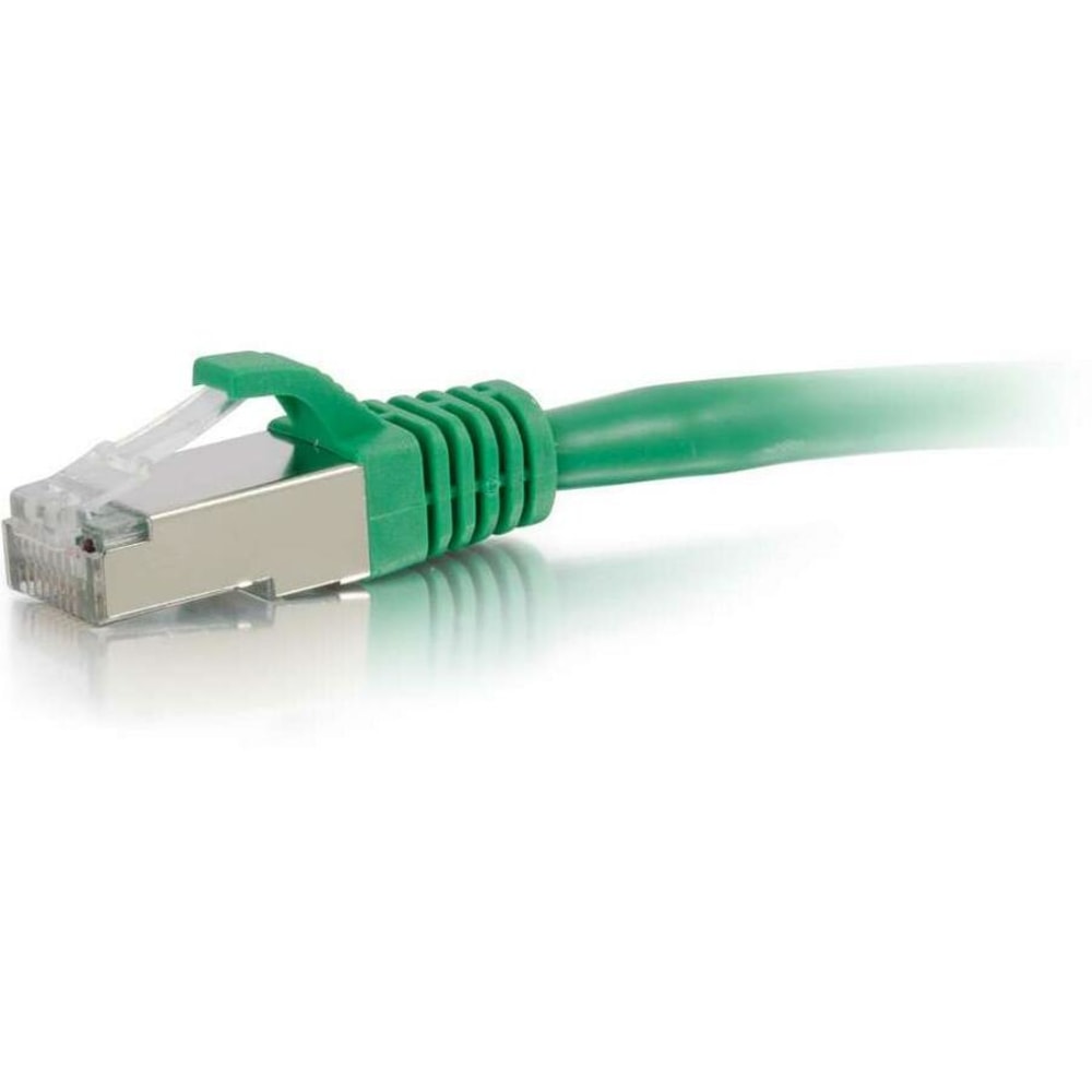 C2G 7ft Cat6 Ethernet Cable - Snagless Shielded (STP) - Green - 7 ft Category 6 Network Cable - 00831 MPN:00831