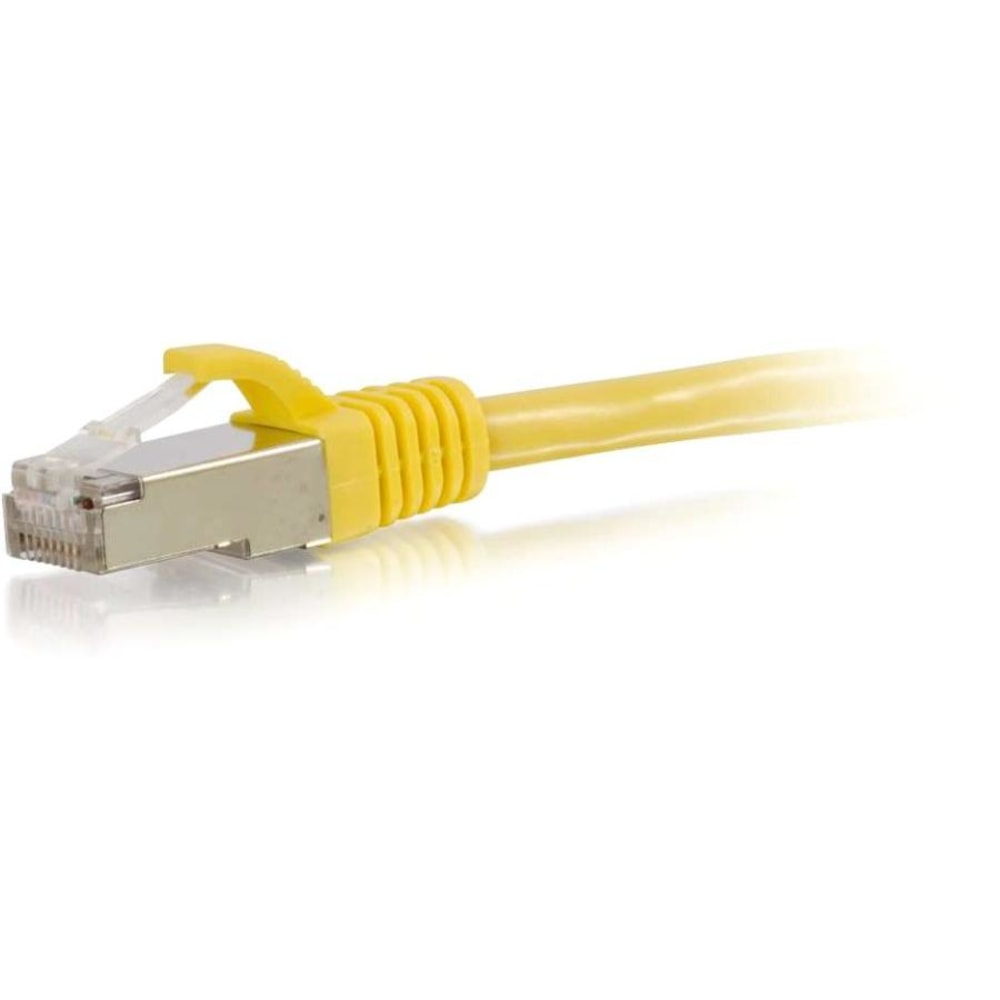 C2G 10ft Cat6 Snagless Shielded (STP) Network Patch Cable - Yellow - 10 ft Category 6 Network Cable - 00868 MPN:00868