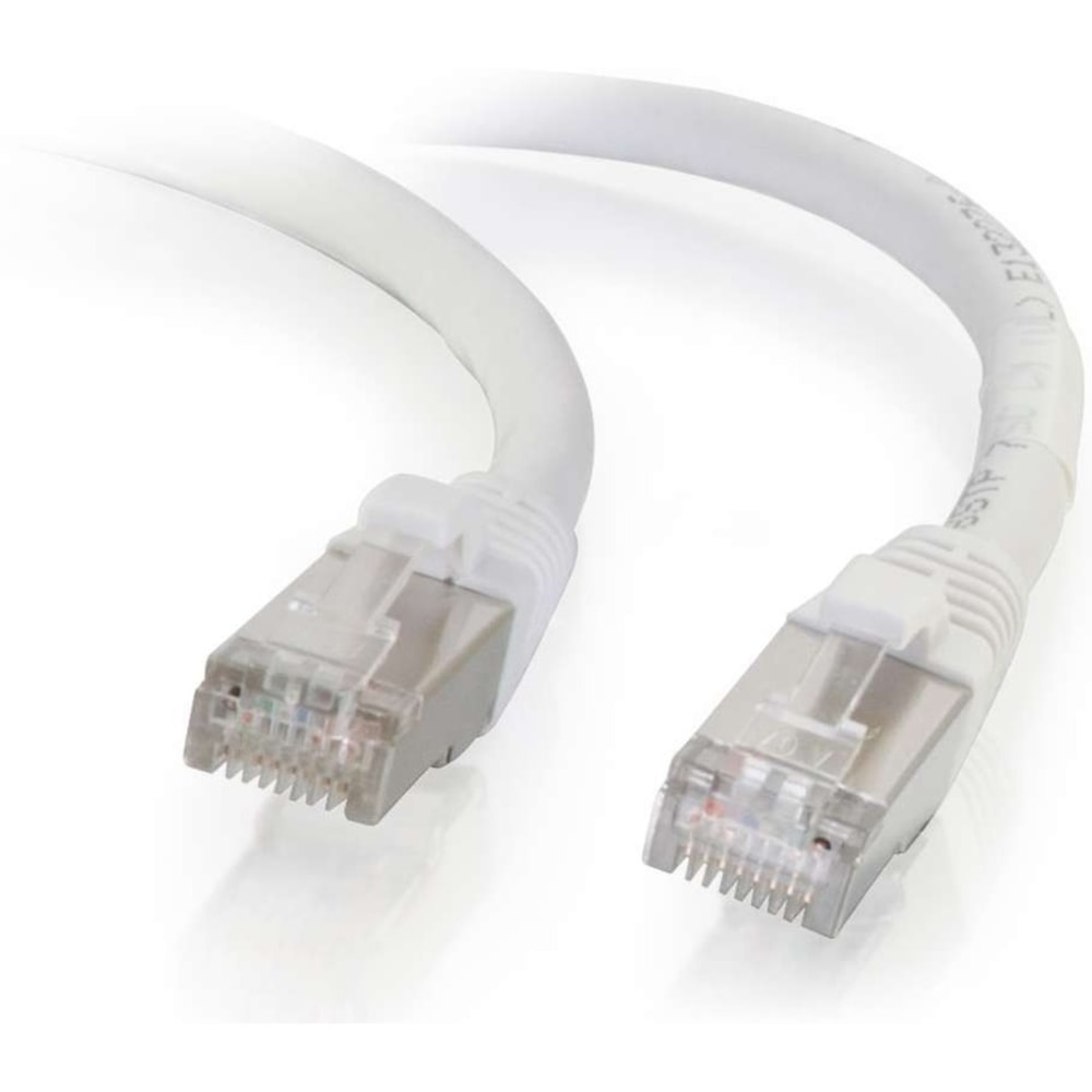 C2G 5ft Cat6 Snagless Shielded (STP)Ethernet Network Patch Cable - White - Patch cable - RJ-45 (M) to R - 00918 MPN:00918