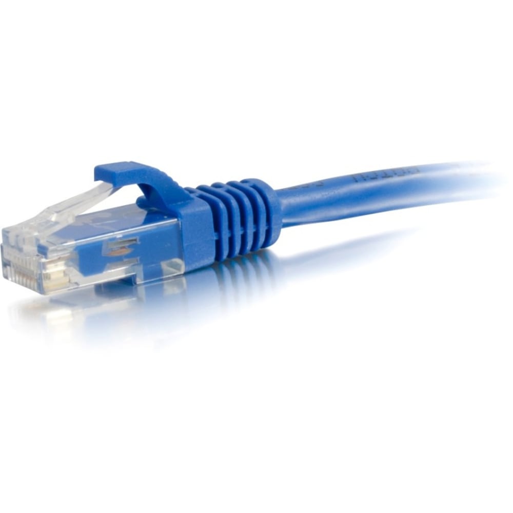 C2G 6in Cat5e Ethernet Cable - Snagless Unshielded (UTP) - Blue - Category 5e for Network Device - RJ-45 Male - RJ-45 Male - 6in - Blue MPN:00932