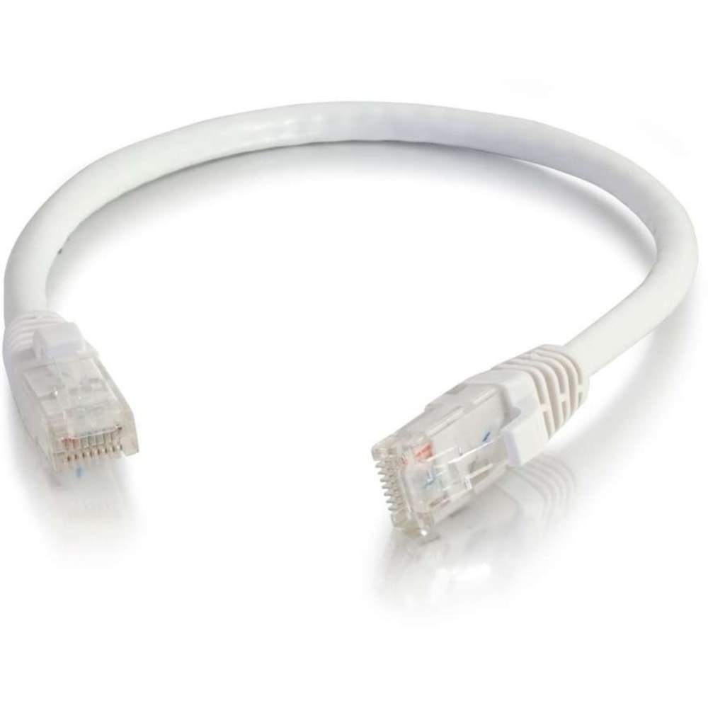 C2G 6in Cat6 Ethernet Cable - Snagless Unshielded (UTP) - White - Category 6 for Network Device - RJ-45 Male - RJ-45 Male - 6in - White MPN:00959