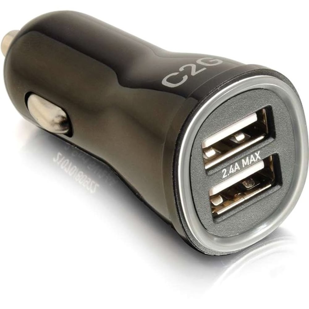 C2G USB Car Charger - Power Adapter - Smart Car Charger - 12 V DC, 24 V DC Input - 5 V DC/2.40 A Output MPN:21070