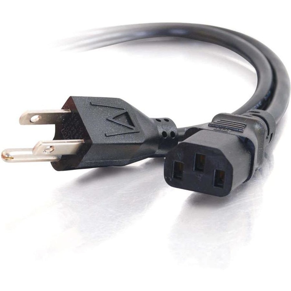 C2G 6ft 18 AWG Universal Power Cord (NEMA 5-15P to IEC320C13) - 6ft MPN:03133