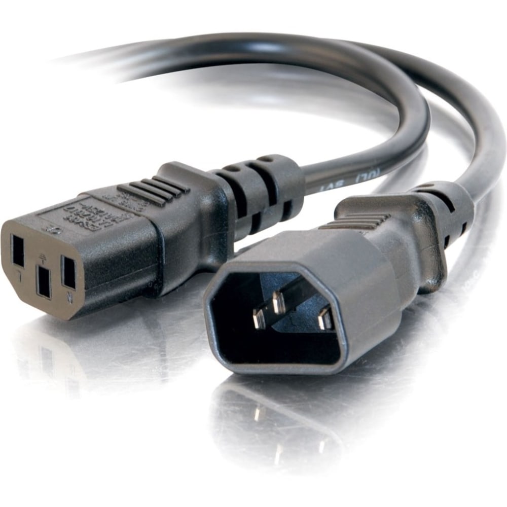 C2G 6ft Power Extension Cord - 18 AWG - IEC320C14 to IEC320C13 - Extend the length of your power cord for more flexibility MPN:03141