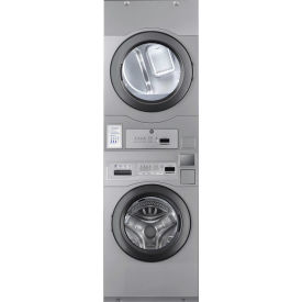 Crossover 2.0 Stacked Washer & Dryer Electric Coin Operated 3.5/7.7 Cu.Ft. Capacity 240V Gray WDHLPS817EC2FMI