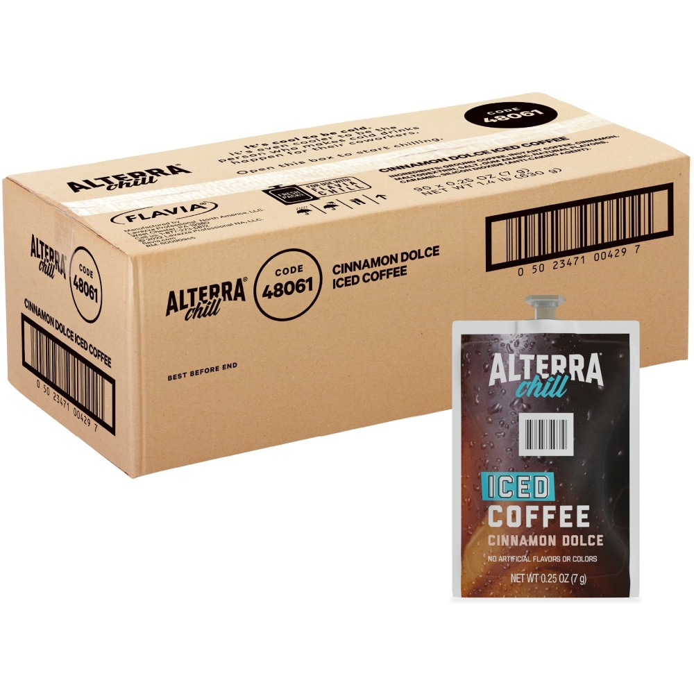 Alterra Freshpack Cinnamon Dolce Iced Coffee, Flavia Creation 600 with Chill Module, 90 Count MPN:48061