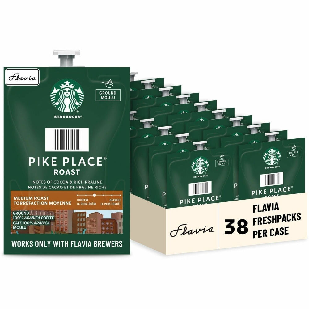 Flavia Freshpack, Ground Pike Place Roast Freshpack, 48725 MPN:48725