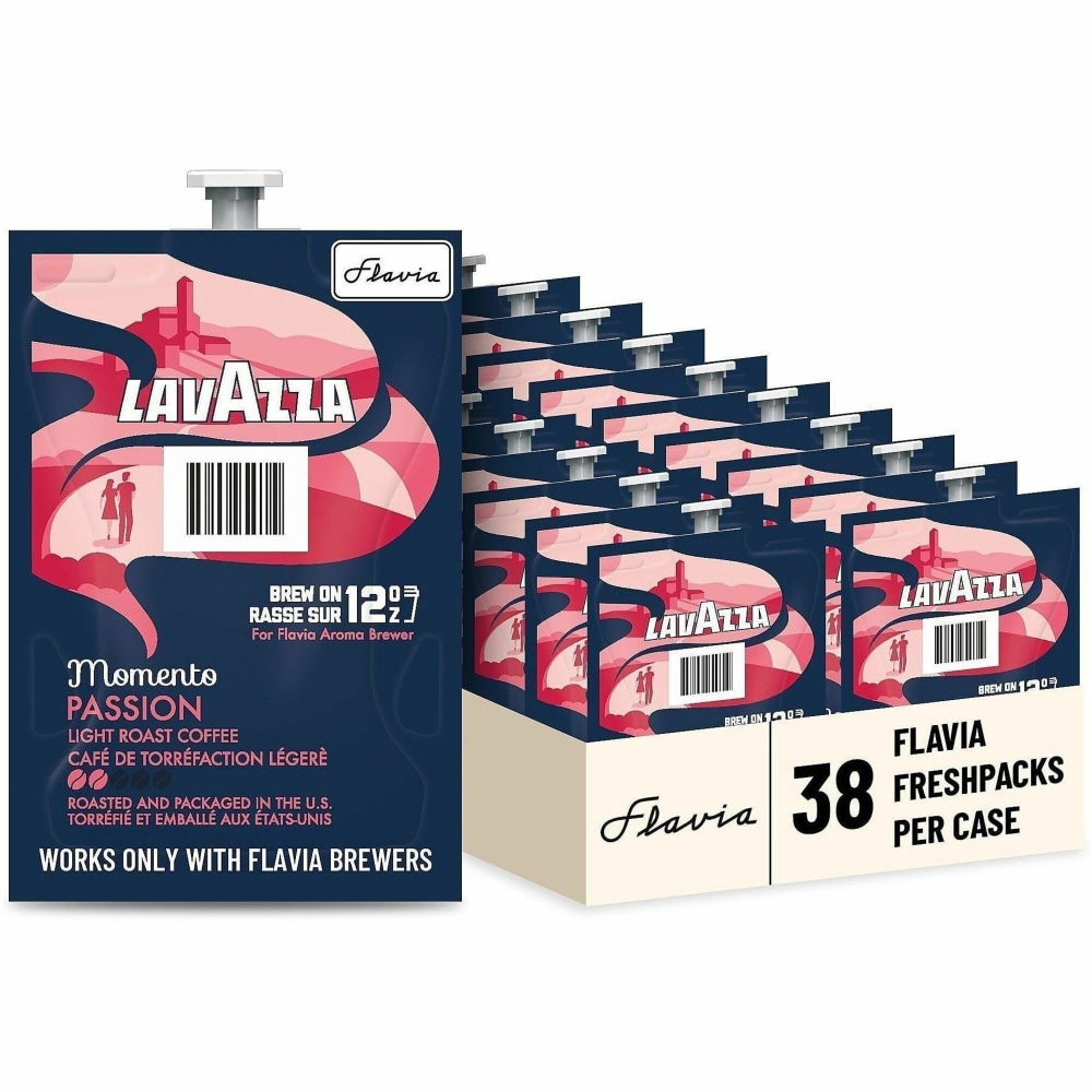 Flavia Freshpack Momento Series Freshpack Coffee - Compatible with Flavia Aroma - Light - Freshpack - Passion - 38 / Carton MPN:48790