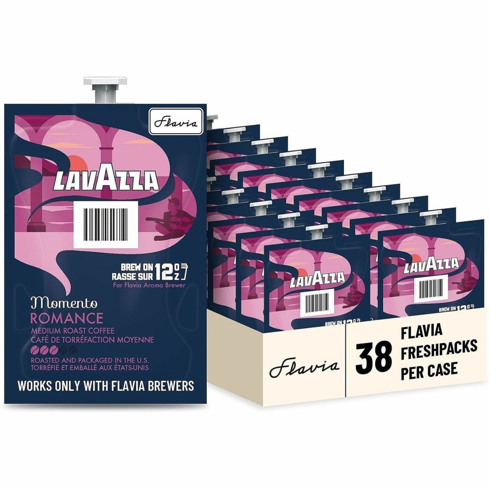 Flavia Freshpack Momento Romance Medium Roast Coffee - Compatible with Flavia Aroma - Medium - Freshpack - 38 / Carton MPN:48792