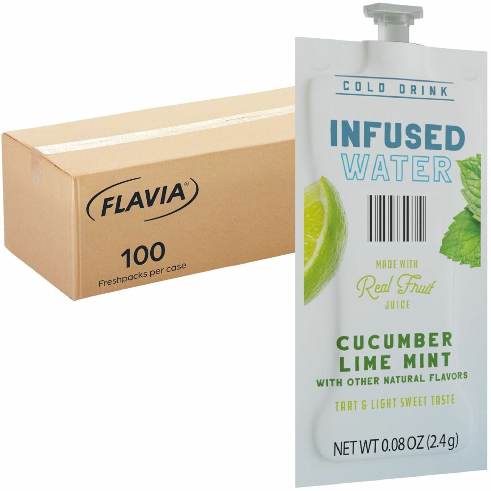 Flavia Cucumber Lime Mint Infused Water Freshpack - Cucumber Lime Mint - 100 / Carton MPN:48051