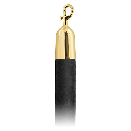 Barrier Rope, Black, Velour, 4 ft. L MPN:00-930161/4BK