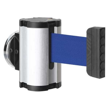 Retractable Belt Barrier, Silver, 10 ft Length, No Legend, Satin Aluminum MPN:50-3010MG/SA/BL