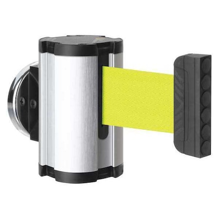 Retractable Belt Barrier, Silver, 10 ft Length, No Legend, Satin Aluminum MPN:50-3010MG/SA/FY