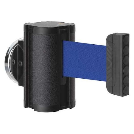 Retractable Belt Barrier, Black, 10 ft Length, No Legend, Wrinkle MPN:50-3010MG/WB/BL